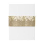 ライトの一連-グリッターのヴィンテージの結婚指輪 招待状ベリーバンド (裏面例)