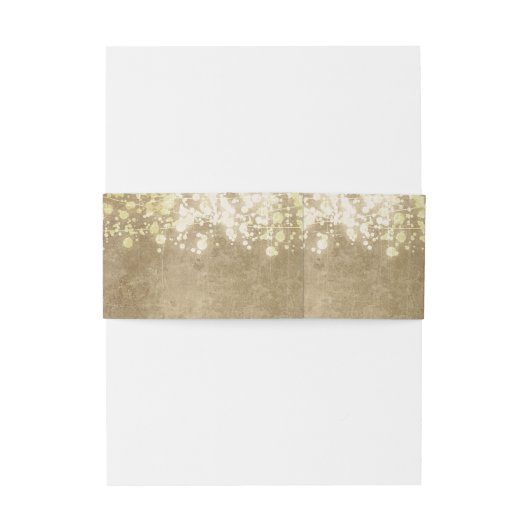 ライトの一連-グリッターのヴィンテージの結婚指輪 招待状ベリーバンド (裏面例)