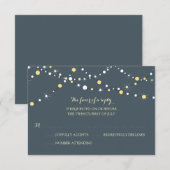 ライトの一連|結婚RSVP 出欠カード (正面/裏面)