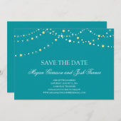 ライトの文字列日付を保存 招待状 (正面/裏面)