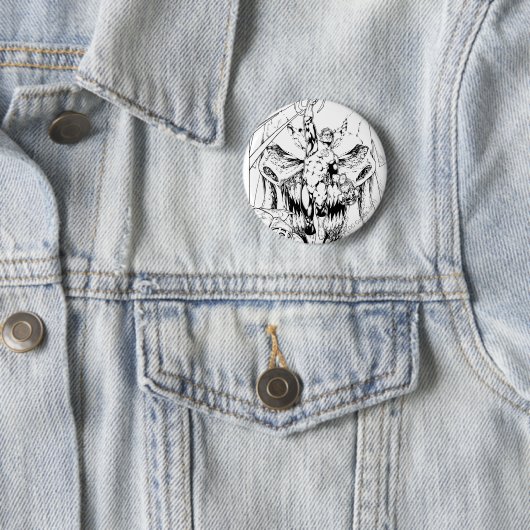 ライトの流れが付いている緑のランタン 缶バッジ (インサイチュ)