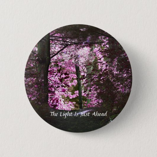 ライトの直前のボ感動的タン 缶バッジ (正面)