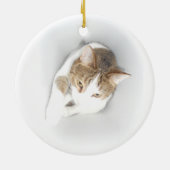ライトの超現実的な猫 セラミックオーナメント (裏面)