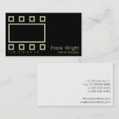 ライトの長方形及び正方形 名刺 (正面/裏面)