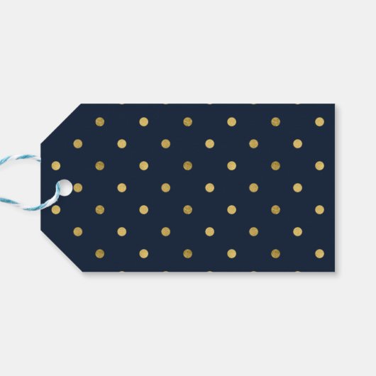 ライトの青い列のフェイク金ゴールド応援 ギフトタグ (裏面横)