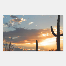 ライトは炎で衰退します 長方形シール