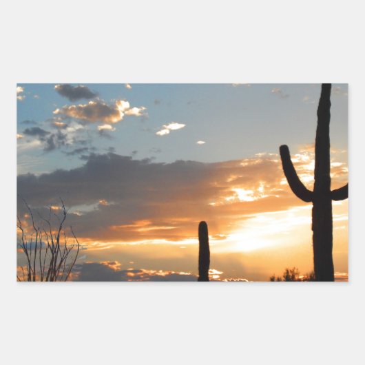 ライトは炎で衰退します 長方形シール (正面)