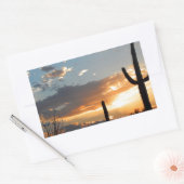 ライトは炎で衰退します 長方形シール (封筒)