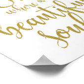 ライトは金ゴールド台本のメモリアル標識 ポスター (角)