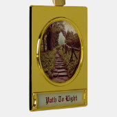 ライトへのパス ゴールドプレートバナーオーナメント (右)