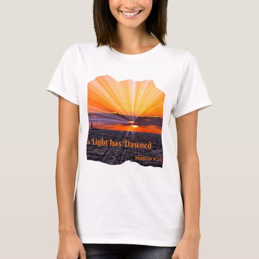 ライトをパーソナライズする Tシャツ (正面)