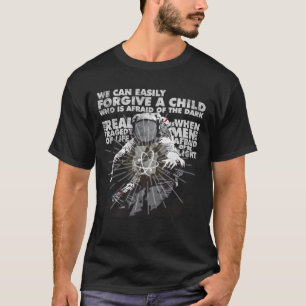 ライトを恐れている人 Tシャツ
