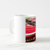 ライトを持つChevyの2匹の赤いインパラ コーヒーマグカップ (正面左)