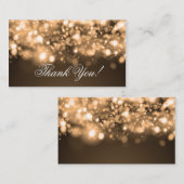 ライトを挿入きらめく金ゴールド エンクロージャーカード (正面/裏面)