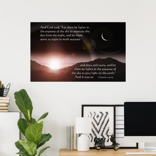 ライトを点灯 ポスター (ホームオフィス)