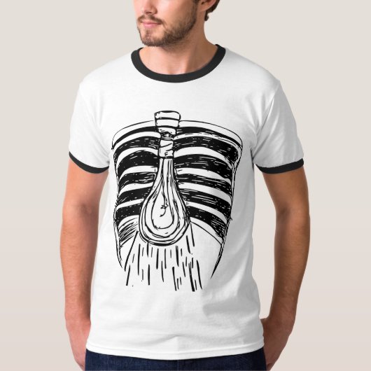 ライトを発火させて下さい Tシャツ (正面)