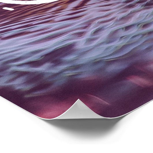 ライトを輝かせる引用文 – ライトの反射 ポスター (角)