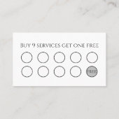 ライトアイスブルー結晶サロンスパ ロイヤリティカード (裏面)