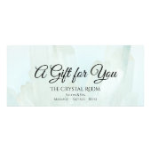 ライトアイスブルー結晶スパサロンギフト証明書 ラックカード (正面)