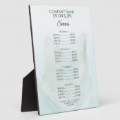 ライトアイスブルー結晶スパサロンサービスメニュー フォトプラーク (側面)