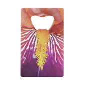 ライトアイリスマクロ芸術的抽象芸術 クレジットカード栓抜き (正面)