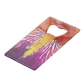 ライトアイリスマクロ芸術的抽象芸術 クレジットカード栓抜き (正面アングル)