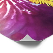 ライトアイリスマクロ芸術的抽象芸術 ポスター (角)