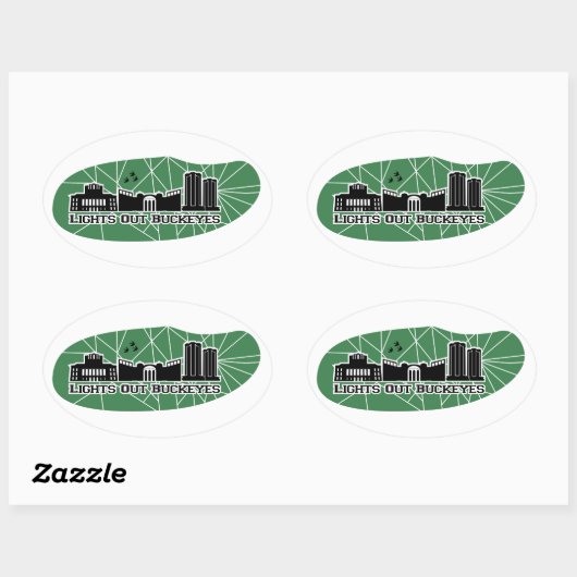 ライトアウトバッキーステッカーシート 楕円形シール (シート)