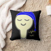 ライトアウト電球の枕 クッション (ブランケット)
