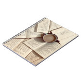 ライトアカデミアエステティックコーヒーと書籍 ノートブック (左側)