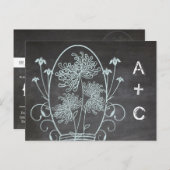 ライトアクアブルーメイソンジャールシャルボードズ結婚ーズ ポストカード (正面/裏面)