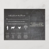 ライトアクアブルーメイソンジャールシャルボードズ結婚ーズ ポストカード (裏面)