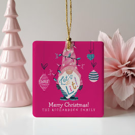 ライトアップおもしろい明るい格言 セラミックオーナメント