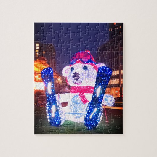 ライトアップされたクマ ジグソーパズル (縦)