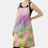 ライトアップされたピンクと珊瑚園風景 エプロン (インサイチュ)