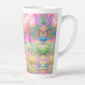 ライトアップされたピンクと珊瑚園風景 カフェラテマグ (右)