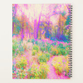 ライトアップされたピンクと珊瑚園風景 プランナー手帳 (裏面)