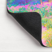 ライトアップされたピンクと珊瑚園風景 マウスパッド (コーナー)