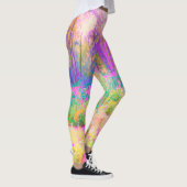 ライトアップされたピンクと珊瑚園風景 レギンス (右)