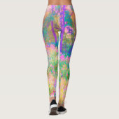 ライトアップされたピンクと珊瑚園風景 レギンス (裏面)