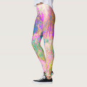 ライトアップされたピンクと珊瑚園風景 レギンス (左)