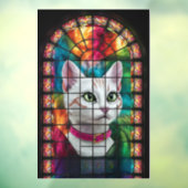 ライトアップされた感謝:ステンドグラスの窓 ウィンドウサイン (シート3)