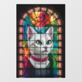 ライトアップされた感謝:ステンドグラスの窓 ウィンドウサイン (シート)