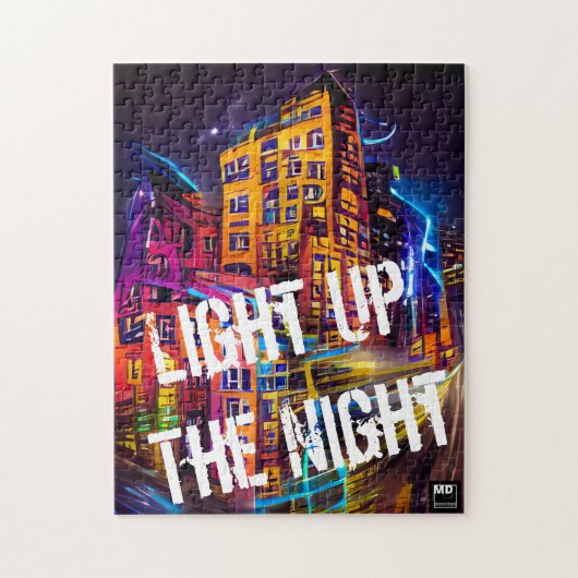 ライトアップザナイト1 – 鮮やかなカラーパズル ジグソーパズル (縦)