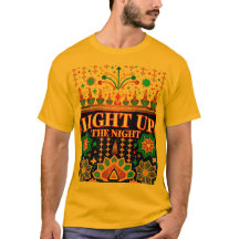 ライトアップザナイト：ディワリイラストレーションテーマ