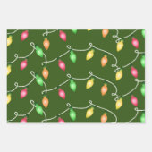 ライトアップザホリデーズラッピング紙3シート ラッピングペーパーシート (正面)