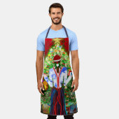 ライトアップリーマリーのクリエイティブデザインエプロン エプロン (着用した状態)