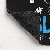 ライトアップ青自閉症意識自閉症パズル マウスパッド (コーナー)