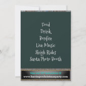 ライトアップ鹿来が年間のクリスマスパーティーに参加 招待状 (裏面)