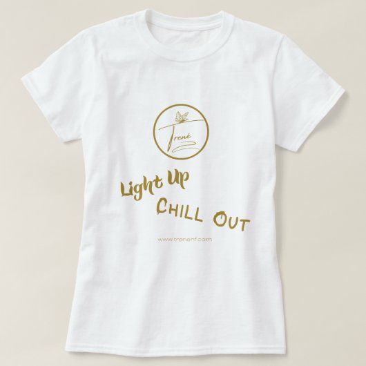 ライトアップ、シャツの肌寒さ Tシャツ (デザイン正面)